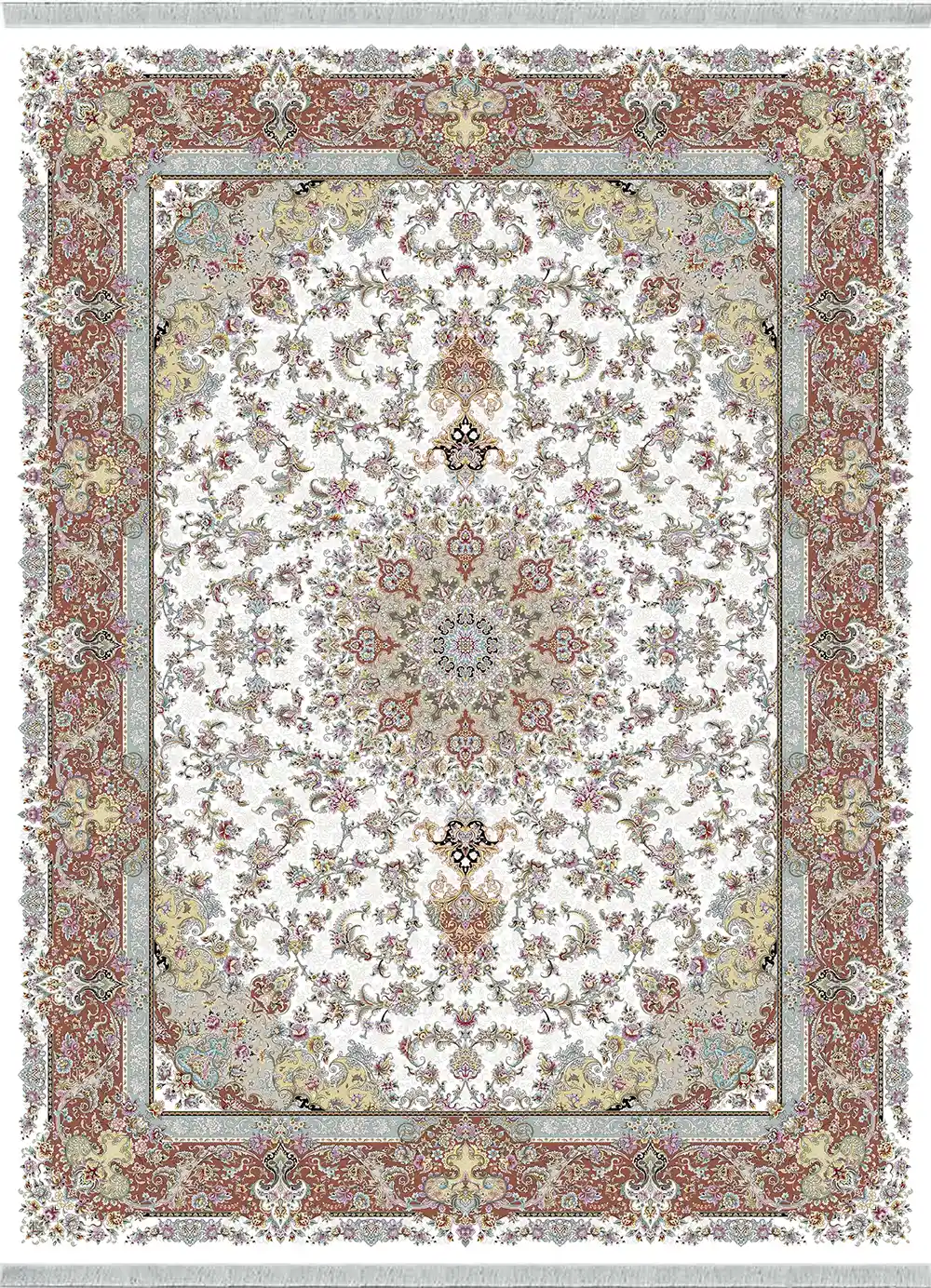 فرش 1200 شانه کلکسیون VELORA RANGI کد RANGI-DELARA-KEREM