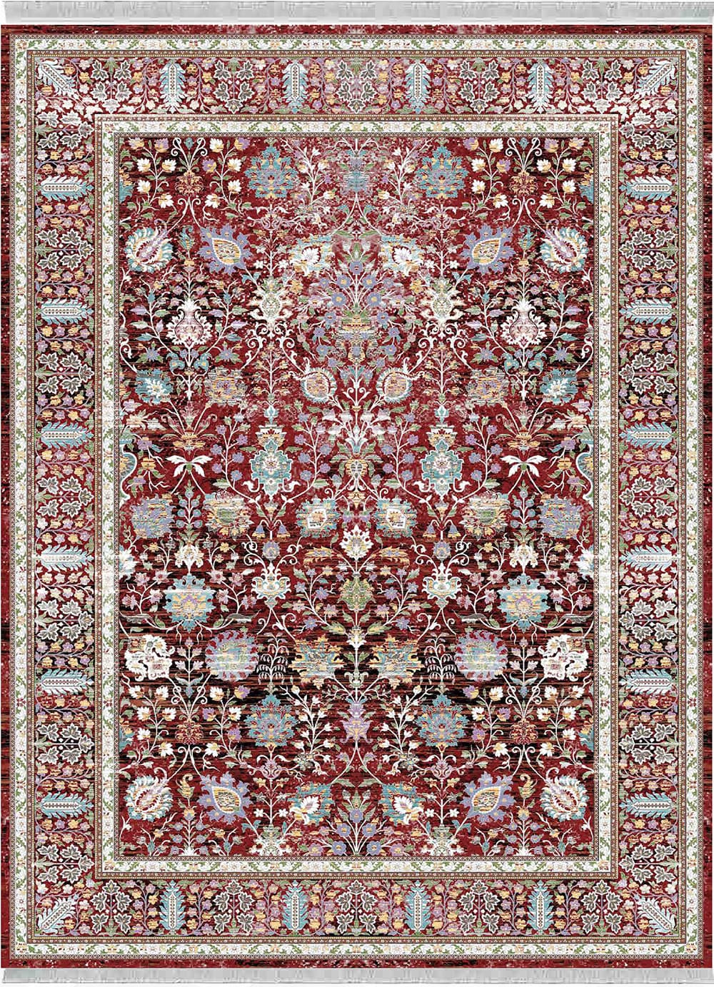 فرش 1200 شانه کلکسیون VELORA RANGI کد RANGI-GOLBARG-LAKI